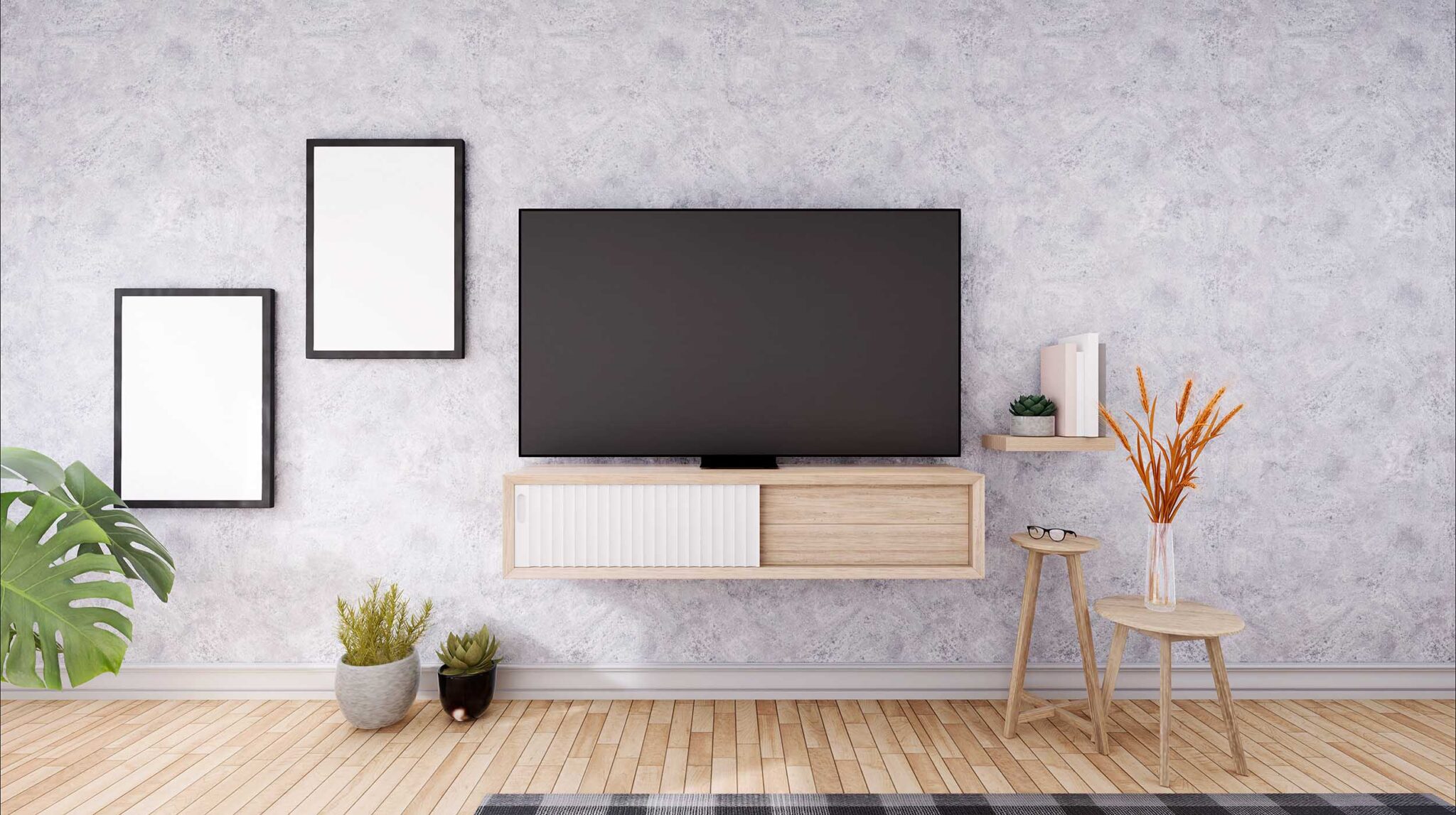 TV mounting on plasterboard wall. Step by step process. MountTV